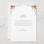 結婚したクリスマス結婚の発表 カード (裏面)