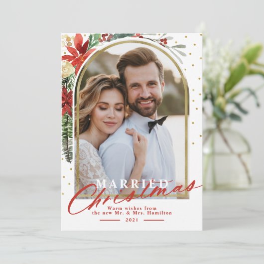 結婚したクリスマス結婚の発表 シーズンカード (スタンド正面)