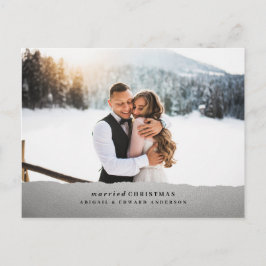 結婚したクリスマス結婚の発表 ポストカード