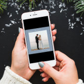 結婚したクリスマス2フォトダスティブルー シーズンカード