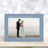 結婚したクリスマス2フォトダスティブルー シーズンカード