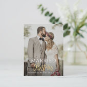 結婚したクリ結婚スマス  ポストカード (スタンド正面)