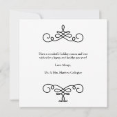 結婚したグラデメリーィエントスクエアホリデーカード シーズンカード (裏面)