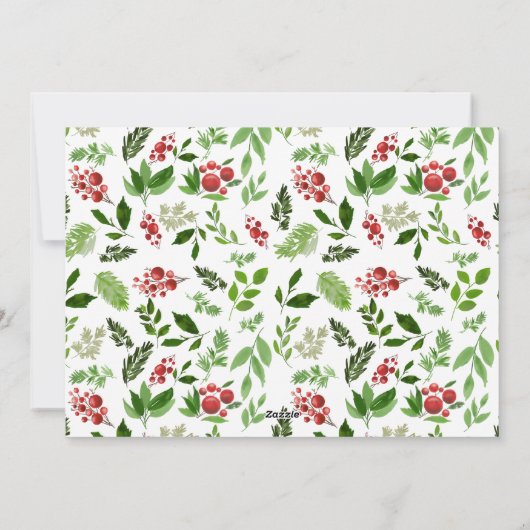 結婚したスクリメリープト初めてのクリスマス シーズンカード (裏面)