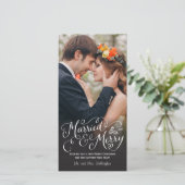 結婚したハンドレメリータートホリデー シーズンカード (スタンド正面)