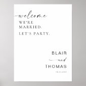 結婚したパーティー披露宴へようこそ ポスター (正面)