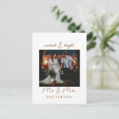 & 結婚したブライトクンデンスペシフィッシュフォートホリデーポー シーズンポストカード (スタンド正面)