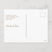 & 結婚したブライトクンデンスペシフィッシュフォートホリデーポー シーズンポストカード (裏面)