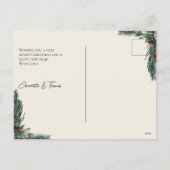 & 結婚したブライトクンデンスペシフィッシュフォートホリデー シーズンポストカード (裏面)