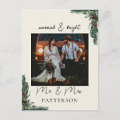 & 結婚したブライトクンデンスペシフィッシュフォートホリデー シーズンポストカード (正面)