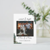 & 結婚したブライトクンデンスペシフィッシュフォートホリデー シーズンポストカード (スタンド正面)