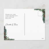 & 結婚したブライトクンデンスペシフィッシュフォートホリデー シーズンポストカード (裏面)