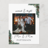 & 結婚したブライトクンデンスペシフィッシュフォートホリデー シーズンポストカード (正面)