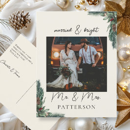 & 結婚したブライトクンデンスペシフィッシュフォートホリデー シーズンポストカード