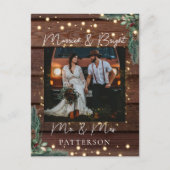 & 結婚したブライトクンデンスペシフィッシュフォートホリデー シーズンポストカード (正面)