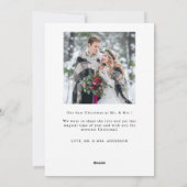 結婚したメリーエレガントSwirl結婚の写真 シーズンカード (裏面)