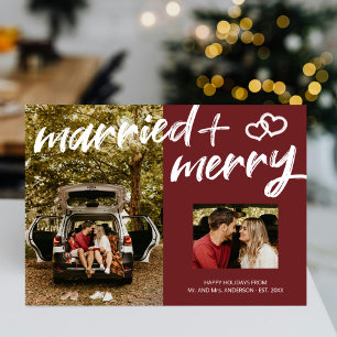 結婚したメリークリスマスブラシスクリプト新しい画像 シーズンカード