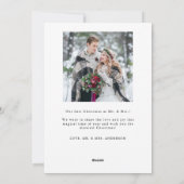 結婚したメリースタイリッシュSwirl結婚の写真 シーズンカード (裏面)