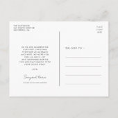 結婚したメリーモダンは結婚クリスマス ポストカード (裏面)