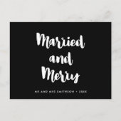 結婚したメリーモダンは結婚クリスマス ポストカード (正面)