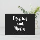 結婚したメリーモダンは結婚クリスマス 案内状 (スタンド正面)