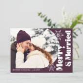 結婚したメリーモダンアーチ写真濃い赤 シーズンカード (スタンド正面)