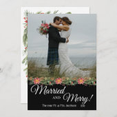 結婚したメリー! – の結婚写真 – 両面 (正面/裏面)