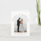 結婚したメリーArch Photo White金ゴールド シーズンカード (正面)