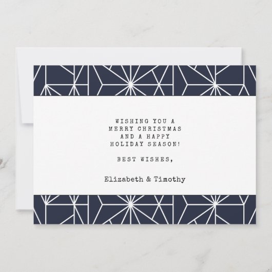 結婚したモダンメリーと新結婚婚の写真 シーズンカード (裏面)