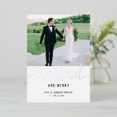 結婚したモダンメリーと結婚のPhoto Silver 箔シーズンカード (立ち正面)