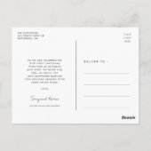 結婚したモダンメリー書 ポストカード (裏面)