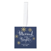 結婚したモダンCube Ornと明るい新着写真 キューブオーナメント (正面)