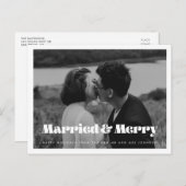 結婚したレトロメリーヴィンテージ写真 ポストカード (正面/裏面)