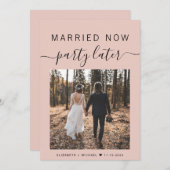 結婚した今すぐパーティー後写真赤面結婚 (正面/裏面)