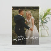 結婚した写結婚メリー真のクリスマス シーズンカード (スタンド正面)