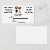 結婚した友最高のの結婚プレイスカード プレイスカード (正面/裏面)
