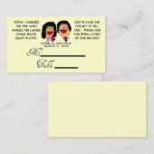 結婚した友最高のの結婚プレイスカード プレイスカード (正面/裏面)