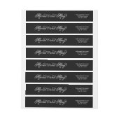 結婚した周回メリー住所 シール ラップアラウンドラベル (シート)