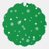 結婚した夫婦の初めてのクリスマス カスタム写真 オーナメントカード (裏面)