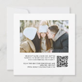 結婚した子供の写真を取得する親の日付を保存 案内状 (裏面)