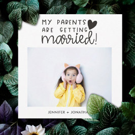 結婚した子供の写真を取得する親の日付を保存 案内状