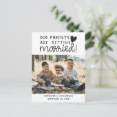 結婚した子供を撮った親救の写真日 案内ポストカード (スタンド正面)