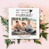 結婚した子供を撮った親救の写真日 案内状