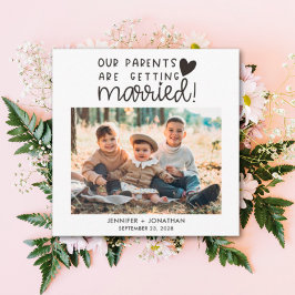 結婚した子供を撮った親救の写真日 案内状