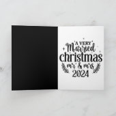 「結婚した年のクリスマス」グリーティングカード カード (内部)