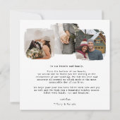 結婚した数々の初めてのクリスマス結婚の サンキューカード (裏面)