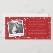 結婚した明るい3フォトコラージュモダン結婚ズ シーズンカード (裏面)