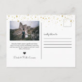 結婚した明るい |クリスマスフォトカード シーズンポストカード (裏面)