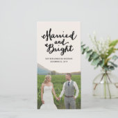 結婚した明るい | 休日のフォトカード シーズンカード (スタンド正面)