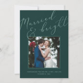 結婚した明るい |休日結婚のお知らせ シーズンカード (正面)